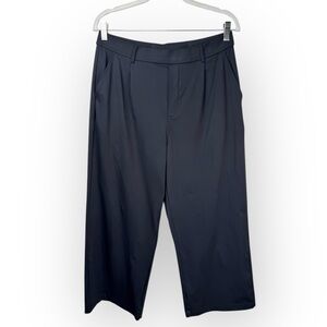 Halara Womens High Waisted Side Pocket Straight Leg Work Pants Petite Black Sz L